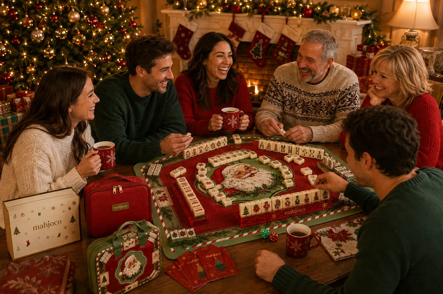 Christmas mahjong collection gift presentation