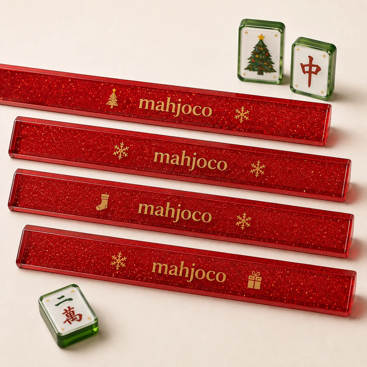 Christmas Mahjong Racks