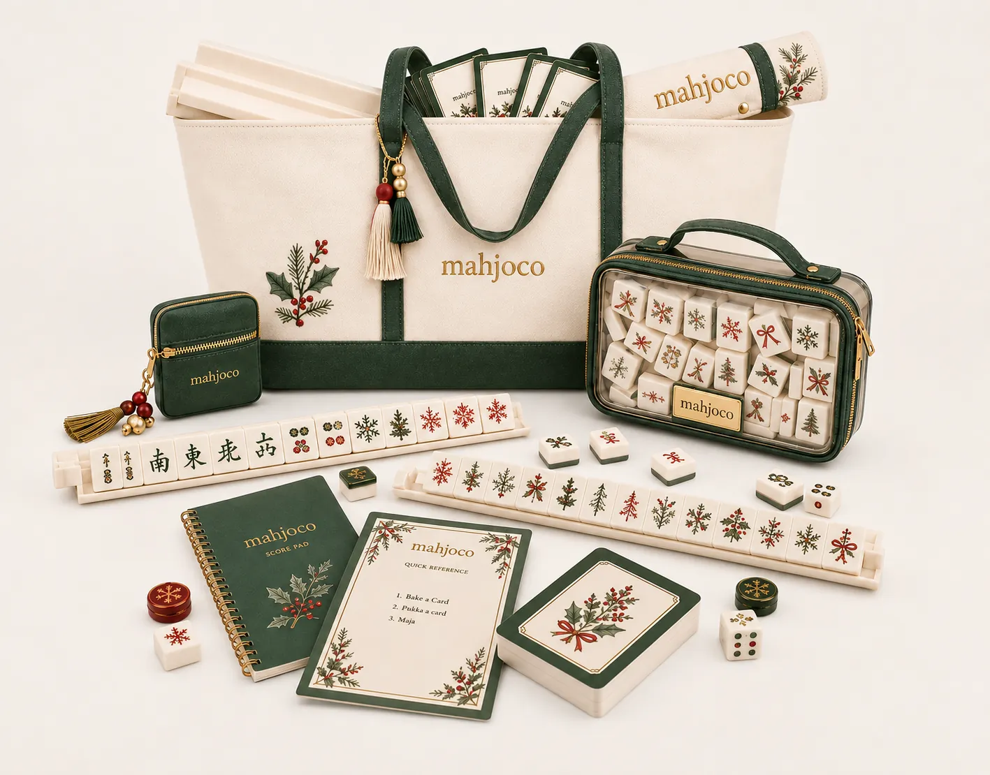 Christmas starter mahjong set