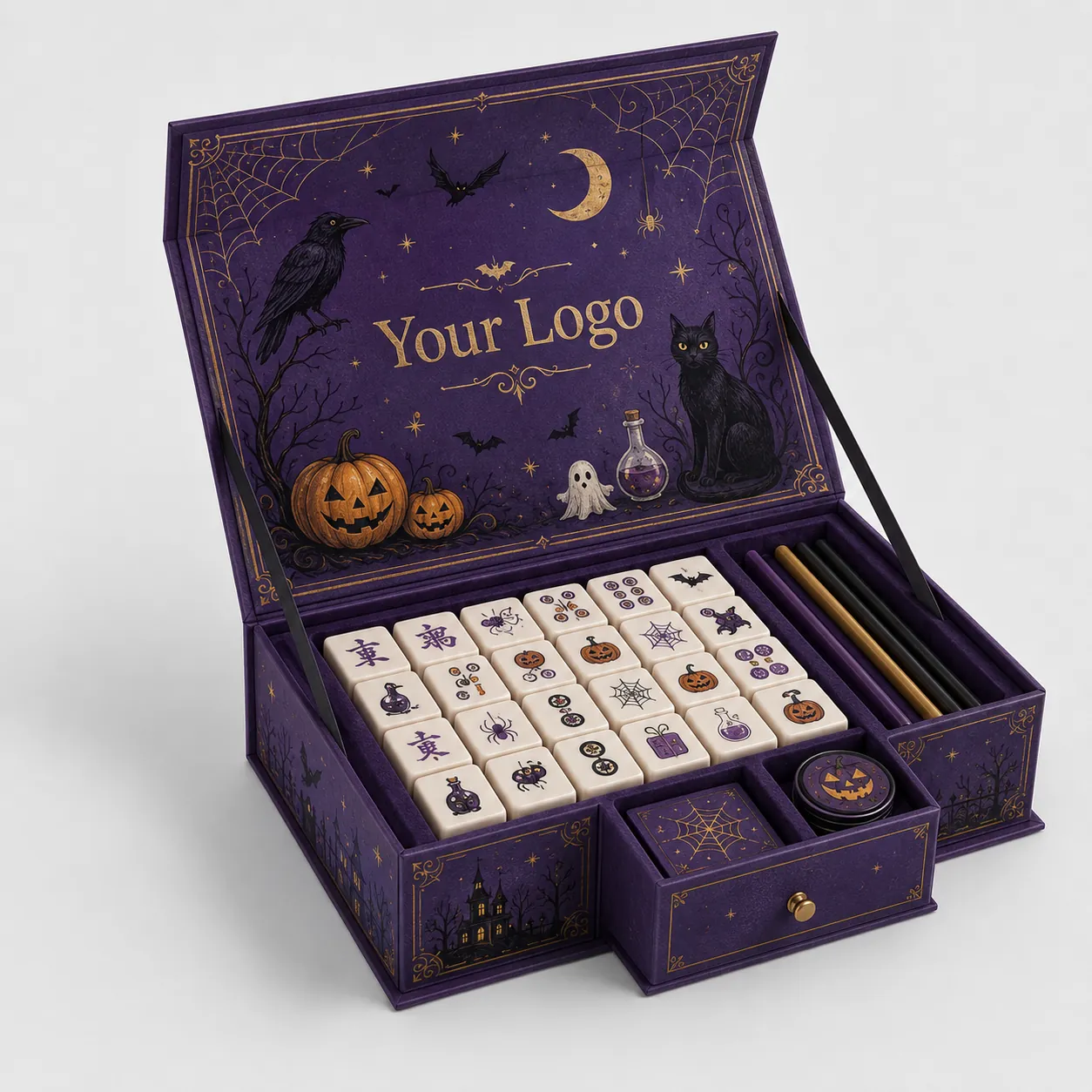 Drawer-Style Mahjong Gift Box