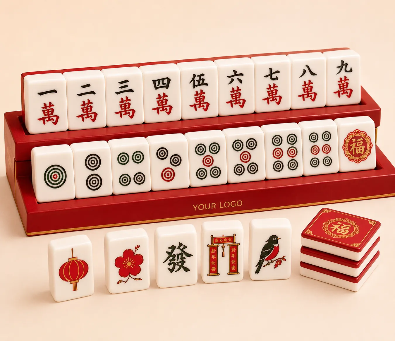 New Year Mahjong Racks