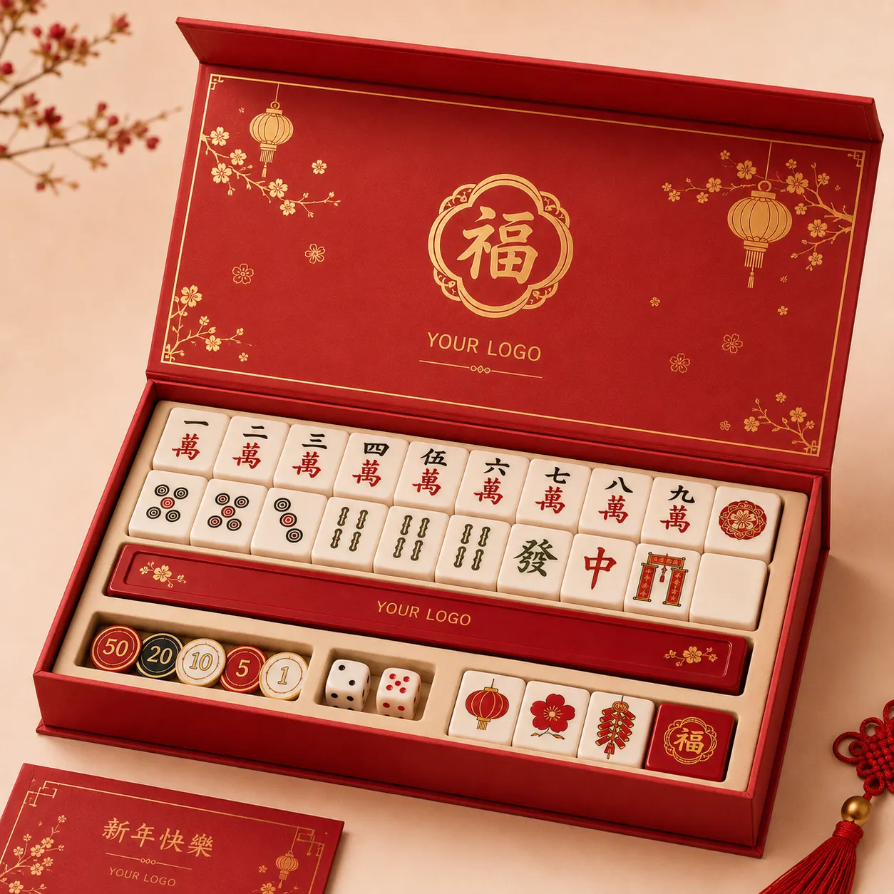Classic Lunar New Year Mahjong Set