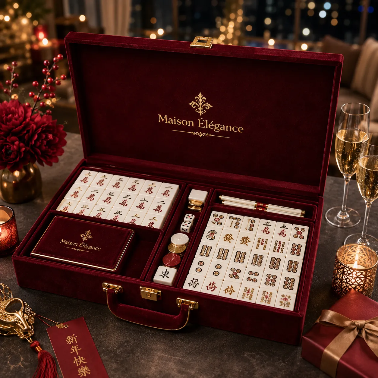 Maison Élégance Lunar New Year mahjong project