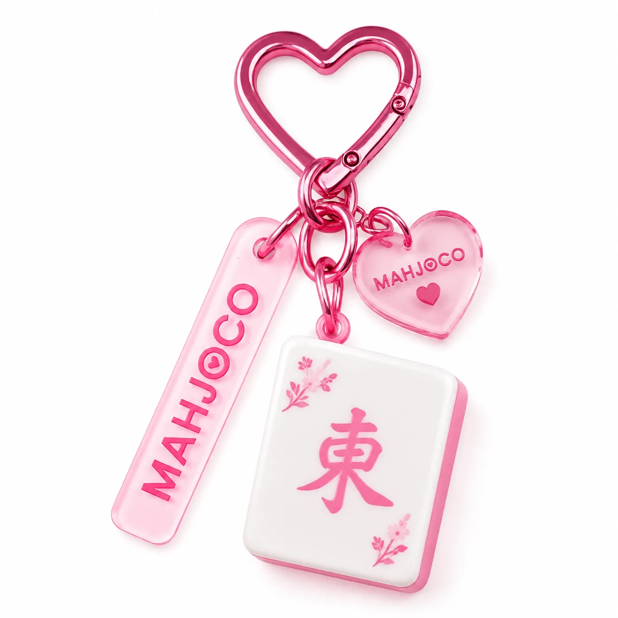 Valentine Mahjong Keychain