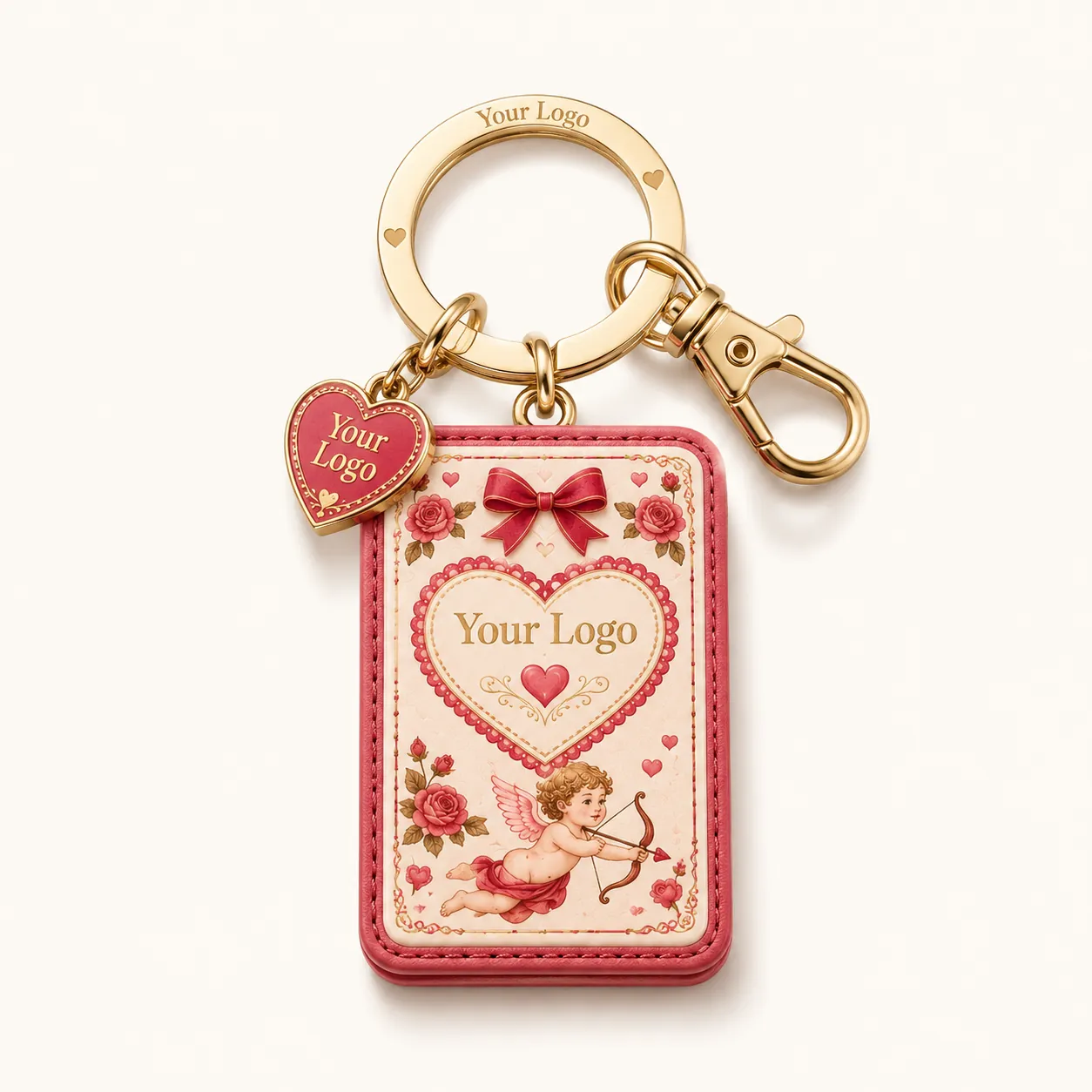 Valentine Mahjong Keychain