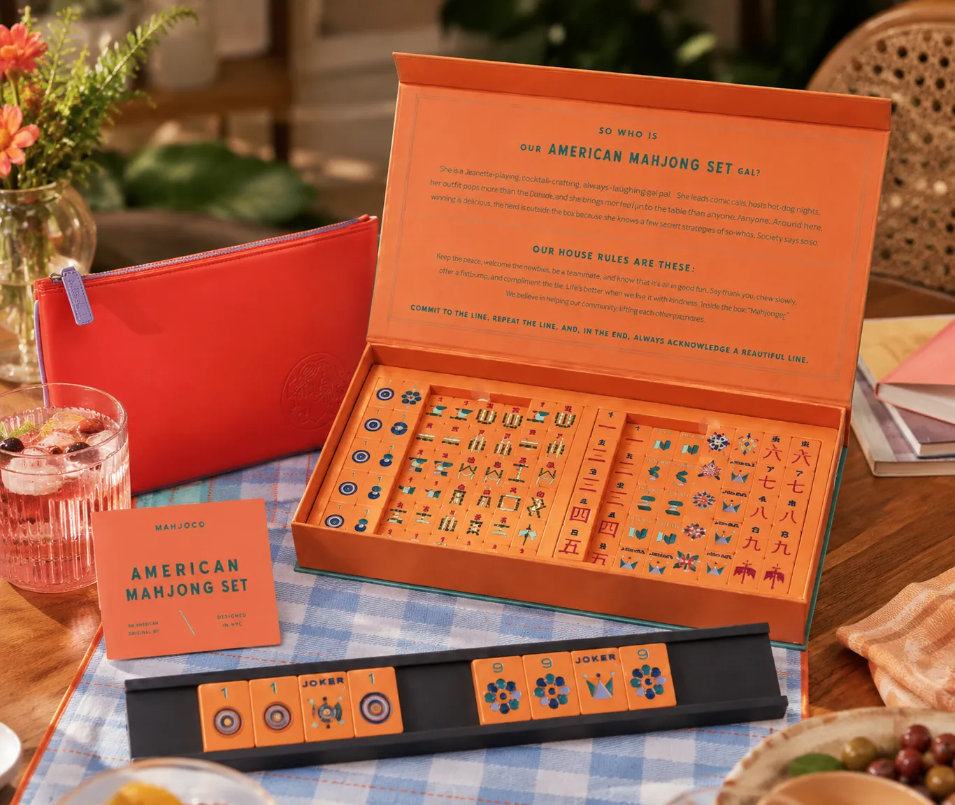 Retail-ready Mahjong packaging product presentation
