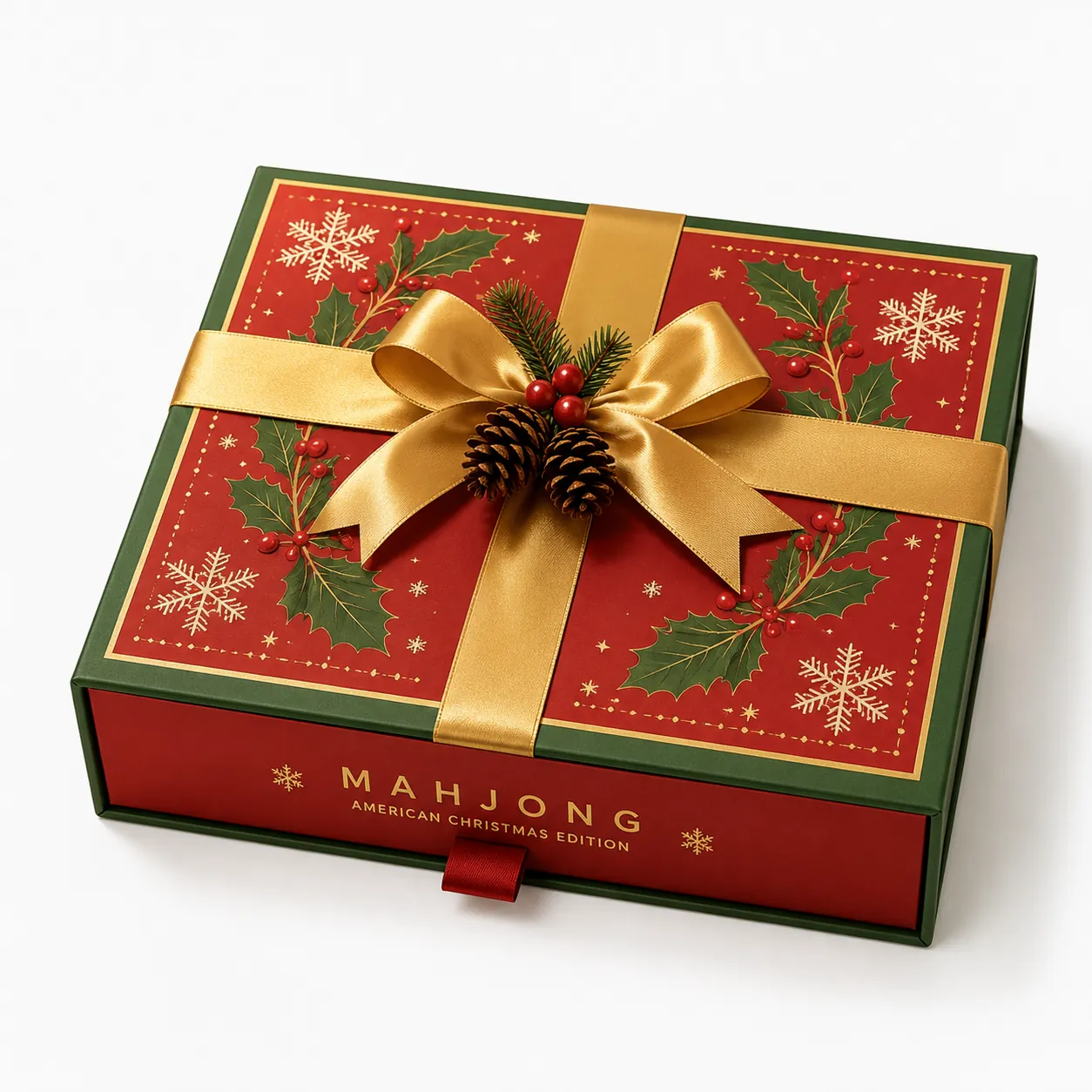 Seasonal Mahjong Gift Box with Ribbon
