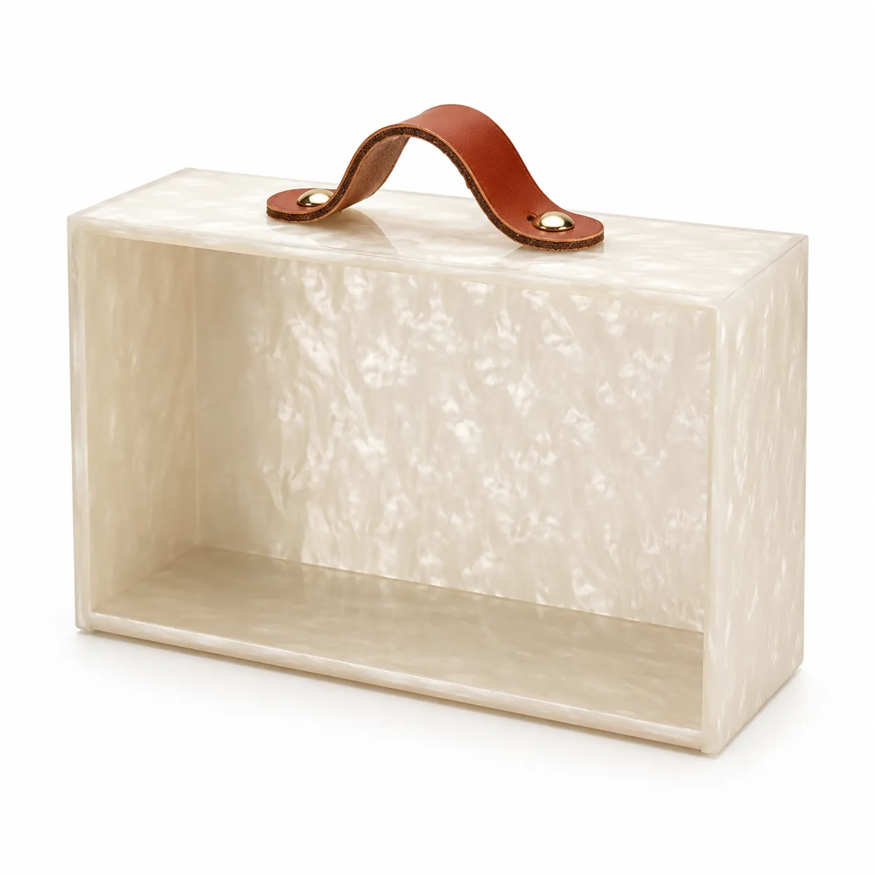 Acrylic Mahjong Tile Storage Box with Handle