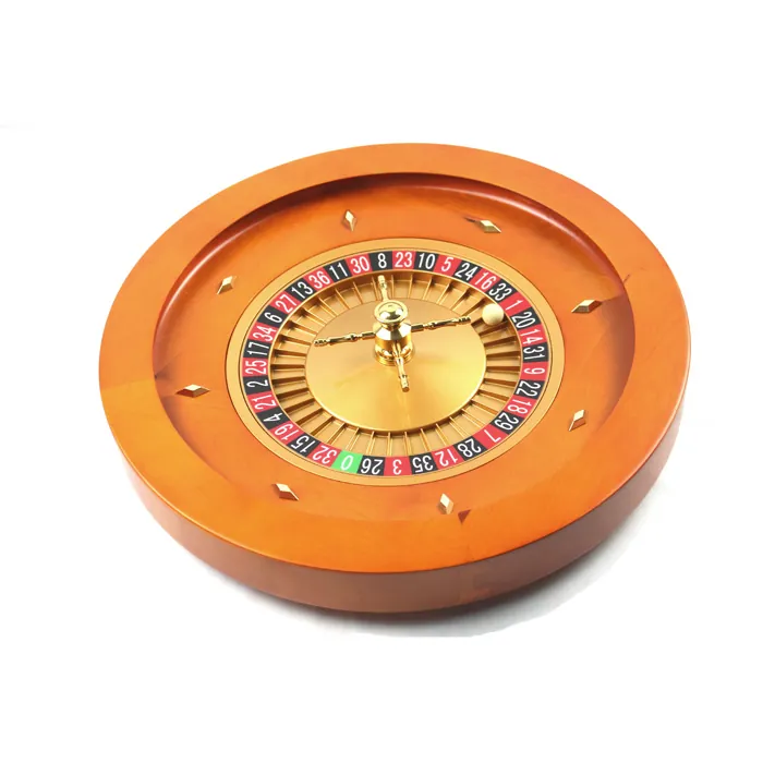 Compact Wood-Finish Roulette Wheel for Events & Game Rooms