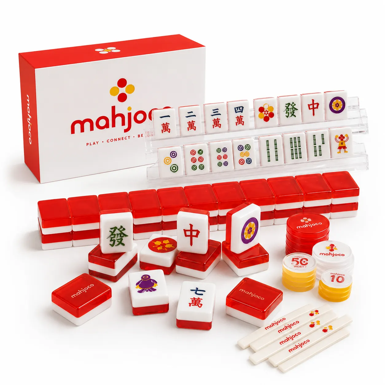 Boxed Chinese Mahjong Tile Set