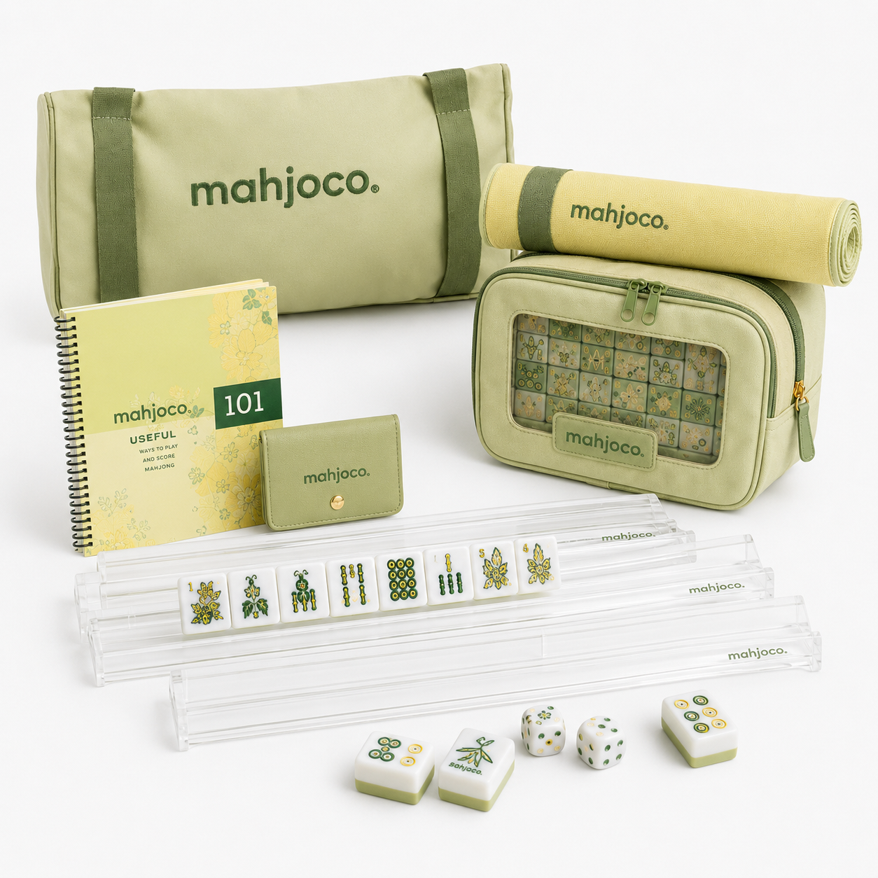 Travel American Mahjong Set with Roll-Up Mat