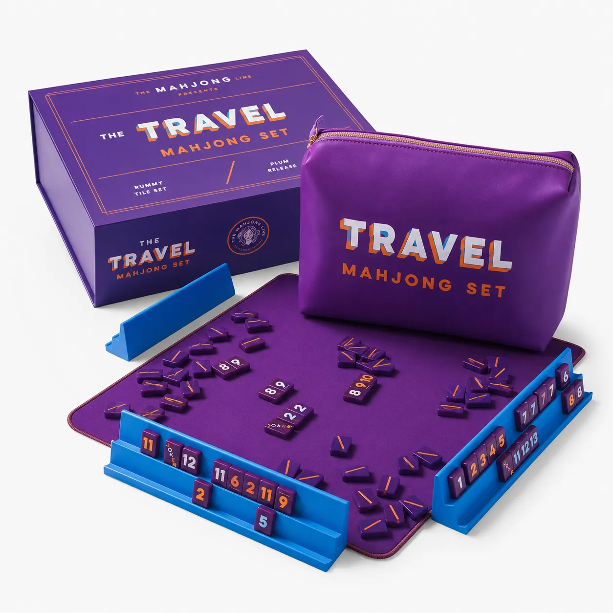 Travel Mahjong Set with Carrying Case